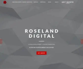 Roselanddigital.com(Joomla Development & Content Marketing Firm) Screenshot