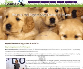 Roselesniakdogtrainer.com(Dog Trainer in Miami FL) Screenshot