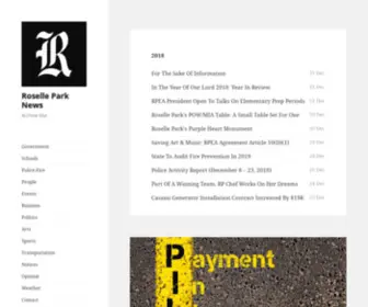 Roselleparknews.org(Archive Site) Screenshot