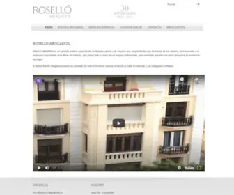 Roselloabogados.com(Rosello Abogados Valencia Madrid) Screenshot