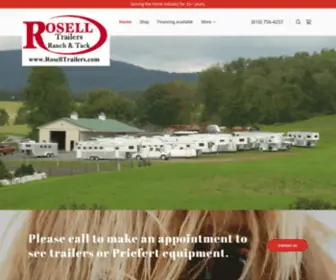 Roselltrailers.com(Rosell Trailer Sales) Screenshot