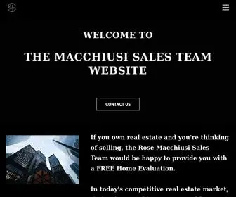 Rosemacchiusi.ca(The Macchiusi Sales Team Weiss Realty Ltd) Screenshot