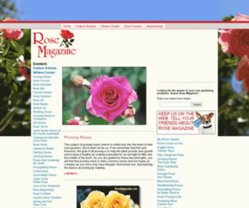 Rosemagazine.com(Rose Magazine) Screenshot