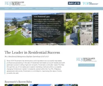 Rosemariedejong.co.nz(Real Estate Agent Christchurch) Screenshot