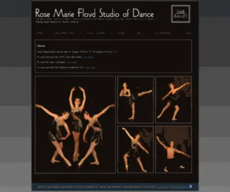 Rosemariefloyd.com(Rose Marie Floyd Studio of Dance/TMB Ballet) Screenshot