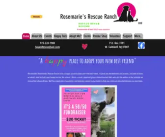 Rosemariesrescueranch.com(Rosemarie's Rescue Ranch) Screenshot