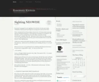Rosemarykirstein.com(Words) Screenshot