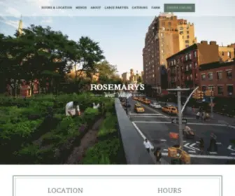 Rosemarysnyc.com(Rosemary's West Village) Screenshot