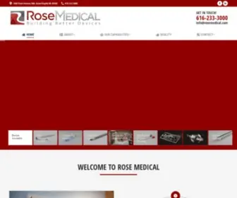 Rosemedical.com(Cannula & Catheter Medical Device Manufacturing Company) Screenshot