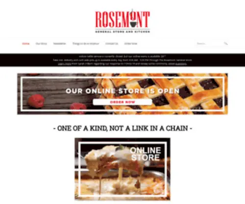 Rosemont.ca(Rosemont General Store and Kitchen) Screenshot