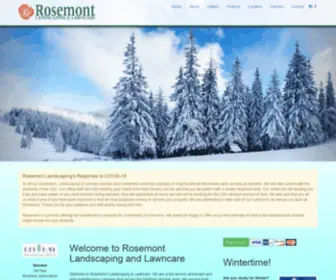 Rosemontlc.com(Rosemont Landscaping & Lawncare) Screenshot