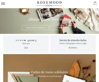 Rosemood.fr(Faire-part naissance, faire-part mariage & albums photo) Screenshot