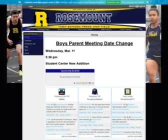 Rosemounttrack.com(Rosemount Track and Field) Screenshot