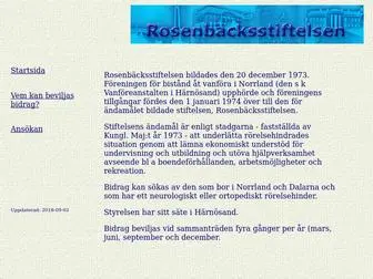 Rosenbacksstiftelsen.se(Rosenb) Screenshot