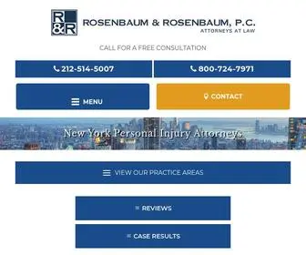 Rosenbaumnylaw.com(Personal Injury Lawyer NYC) Screenshot