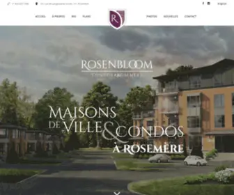 Rosenbloom.ca(Rosemère) Screenshot