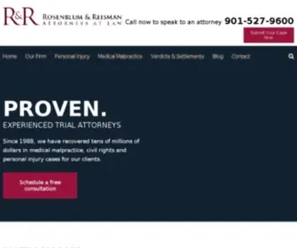 Rosenblumandreisman.com(Memphis Personal Injury & Medical Malpractice Lawyer) Screenshot