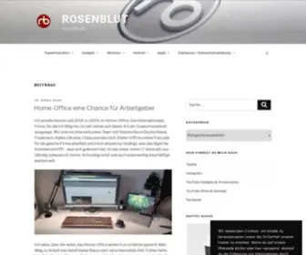 Rosenblut.org(It's a geeks life) Screenshot