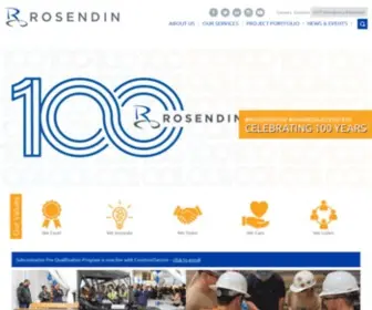 Rosendin.com(Rosendin Electric) Screenshot