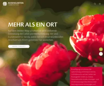 Rosengarten-Tierbestattung.de(Bundesweiter Service in Ihrer Nähe) Screenshot
