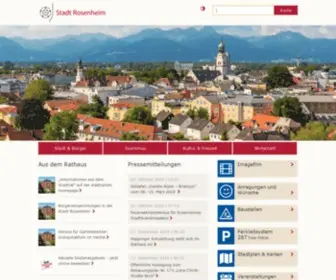 Rosenheim.de(Stadt Rosenheim) Screenshot