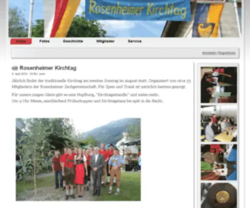Rosenheimer-Kirchtag.com(Rosenheimer Kirchtag) Screenshot