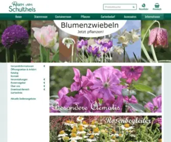 Rosenhof-Schultheis.de(Der Spezialist für Historische Rosen und Außergewöhnliche Rosen) Screenshot