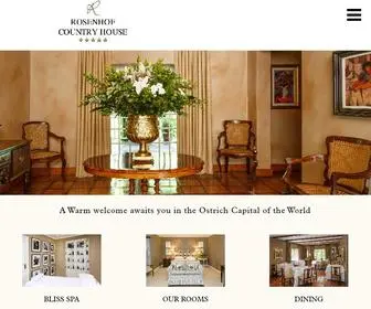 Rosenhof.co.za(Luxury Accommodation in Oudtshoorn) Screenshot