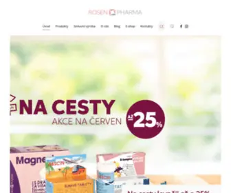 Rosenpharma.cz(Česká farmaceutická spol) Screenshot