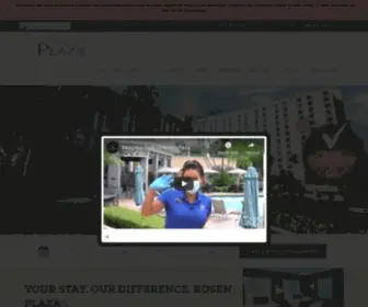 Rosenplaza.com(Rosen Plaza® Hotel) Screenshot