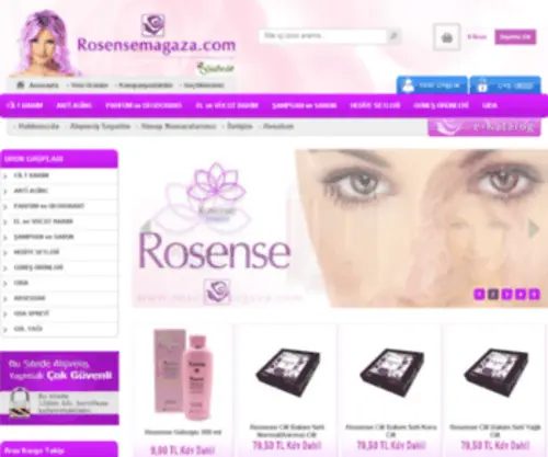 Rosensemagaza.com(ROSENSE-ONLİNE SATIŞ MAĞAZASI-Rosense-Gülbirlik Güvencesiyle-Doğal Gül Ürünleri) Screenshot