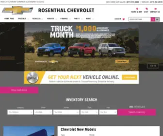 Rosenthalchevrolet.com(Rosenthal Chevrolet of Alexandria) Screenshot