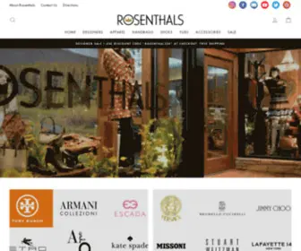 Rosenthalsboutique.com(Rosenthals Boutique) Screenshot