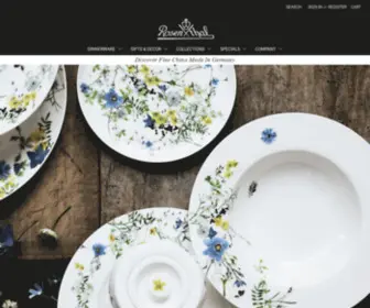 Rosenthalusa-Shop.com(Official Rosenthal Porcelain Online Shop) Screenshot