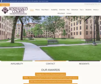 Rosenwaldchicago.com(Historic Rosenwald Courts) Screenshot