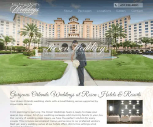 Rosenweddings.com(Orlando Wedding Venues) Screenshot