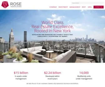 Rosenyc.com(Rose Associates) Screenshot