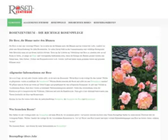 Rosenzentrum.de(Die richtige Rosenpflege) Screenshot