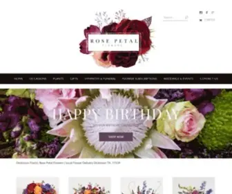 Rosepetalflowers.com(Dickinson TX Florist) Screenshot