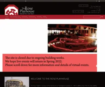 Roseplayhouse.org.uk(The Rose Playhouse) Screenshot