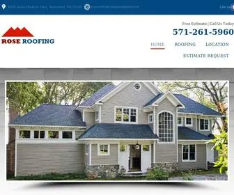 RoseroofingVa.com(Rose Roofing) Screenshot