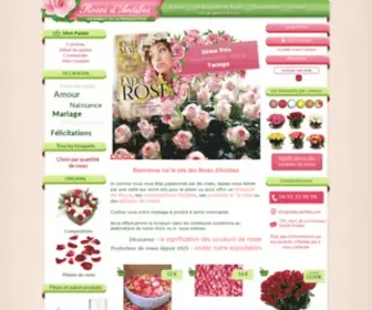 Roses-Antibes.com(Vente Livraison roses) Screenshot