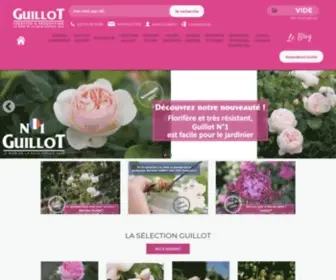 Roses-Guillot.com(Achat de rosiers en ligne et création de rosiers) Screenshot