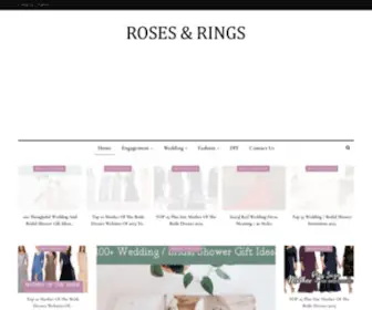 Rosesandrings.com(Roses & rings) Screenshot