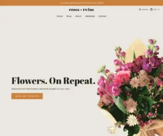 Rosesandtwine.co.uk(Roses and Twine flower subscriptions and one) Screenshot