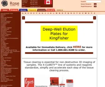 Rosesci.com(Rose Scientific) Screenshot