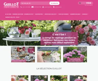 Rosesguillot.com(Achat de rosiers en ligne et création de rosiers) Screenshot