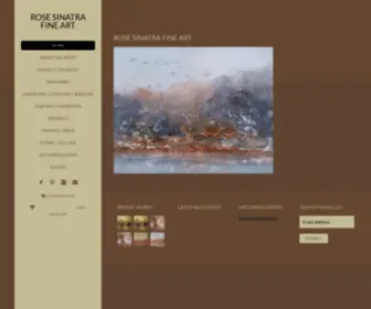 Rosesinatra.com(Rose Sinatra Fine Art) Screenshot