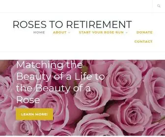 Rosestoretirement.com(Matching the Beauty of a Life to the Beauty of a Rose) Screenshot