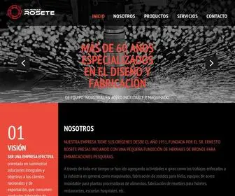 Rosete.com.mx(Industrias Rosete) Screenshot